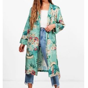 Floral Belted Kimono